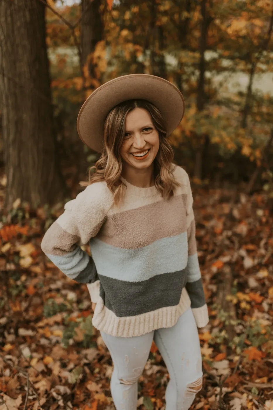 Joanna Pavlak, PT, DPT, PRFS, smiling outdoors in autumn
